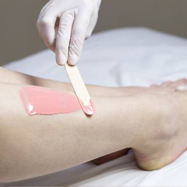 leg waxing
