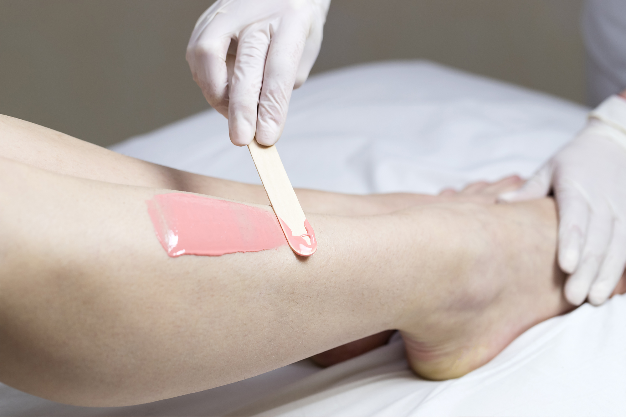 leg waxing